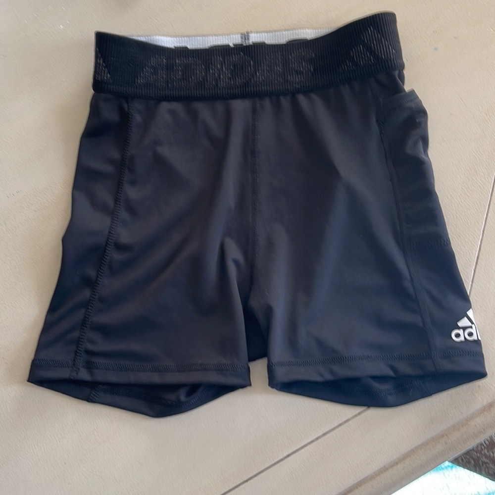Black Adidas 3 inch athletic shorts